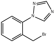 1-(2-(Bromomethyl)phenyl)-1H-1,2,4-triazole 구조식 이미지