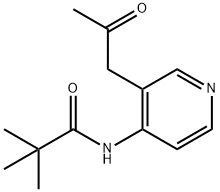 N-(3-(2-Oxopropyl)pyridin-4-yl)pivalamide Structure