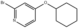 2-bromo-4-(cyclohexyloxy)Pyridine 구조식 이미지