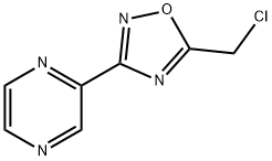 Pyrazine, 2-[5-(chloromethyl)-1,2,4-oxadiazol-3-yl]- 구조식 이미지