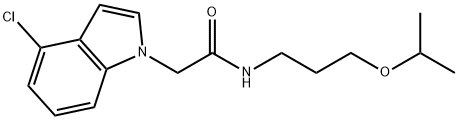 2-(4-chloro-1H-indol-1-yl)-N-[3-(propan-2-yloxy)propyl]acetamide Structure