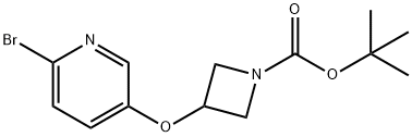 tert-butyl 3-(6-bromopyridin-3-yl)oxyazetidine-1-carboxylate 구조식 이미지