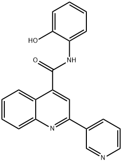 N-(2-hydroxyphenyl)-2-(pyridin-3-yl)quinoline-4-carboxamide Structure