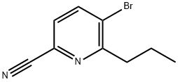 5-Bromo-6-propylpicolinonitrile Structure