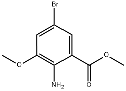 methyl 2-amino-5-bromo-3-methoxybenzoate Structure