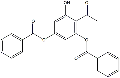 2-acetyl-3,5-dibenzoyloxy-phenol 구조식 이미지