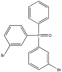 Bis(3-bromophenyl)phenylphosphine oxide 구조식 이미지