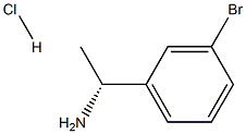 (1R)-1-(3-BROMOPHENYL)ETHANAMINE HCL 구조식 이미지