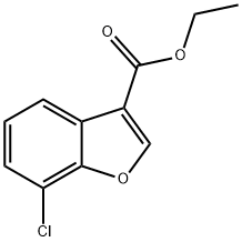 ethyl 7-chlorobenzofuran-3-carboxylate 구조식 이미지