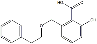 2-Hydroxy-6-phenethyloxymethyl-benzoic acid Structure