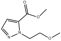 2-(2-Methoxy-Ethyl)-2H-Pyrazole-3-Carboxylic Acid Methyl Ester 구조식 이미지