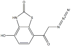 7-(2-azidoacetyl)-4-hydroxybenzo[d]thiazol-2(3H)-one 구조식 이미지