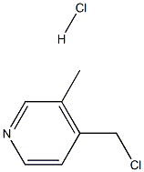 4-(Chloromethyl)-3-methylpyridine hydrochloride 구조식 이미지