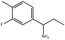 1-(3-FLUORO-4-METHYLPHENYL)PROPAN-1-AMINE Structure