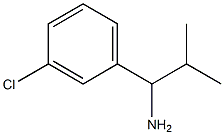 1-(3-CHLOROPHENYL)-2-METHYLPROPAN-1-AMINE 구조식 이미지