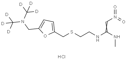 Ranitidine d6 HCl Structure