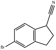 5-bromo-2,3-dihydro-1H-indene-1-carbonitrile Structure