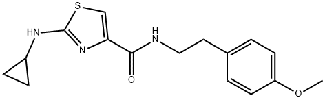 2-(cyclopropylamino)-N-[2-(4-methoxyphenyl)ethyl]-1,3-thiazole-4-carboxamide Structure