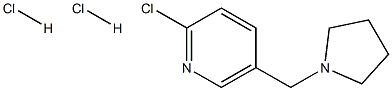 Pyridine, 2-chloro-5-(1-pyrrolidinylmethyl)-, dihydrochloride Structure