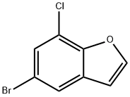 5-Bromo-7-chlorobenzofuran 구조식 이미지