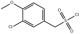 (3-클로로-4-메톡시페닐)메탄설포닐클로라이드 구조식 이미지