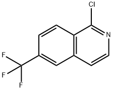 1-클로로-8-(트리플루오로메틸)이소퀴놀린 구조식 이미지