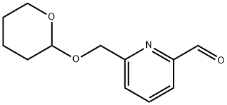 6-(((Tetrahydro-2H-pyran-2-yl)oxy)methyl)picolinaldehyde Structure