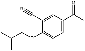 1-(3-cyano-4-isobutoxyphenyl)ethanone 구조식 이미지