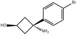 3-Amino-3-(4-bromophenyl)cyclobutanol 구조식 이미지