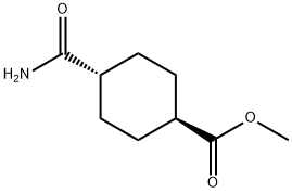 (1R,4R)-METHYL 4-CARBAMOYLCYCLOHEXANECARBOXYLATE Structure