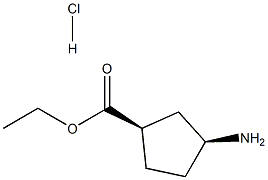 (1R,3S)-Ethyl 3-aminocyclopentanecarboxylate hydrochloride
 구조식 이미지