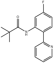 N-(5-fluoro-2-(pyridin-2-yl)phenyl)pivalamide Structure