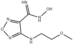 1,2,5-Oxadiazole-3-carboximidamide,N-hydroxy-4-[(2-methoxyethyl)amino]- 구조식 이미지