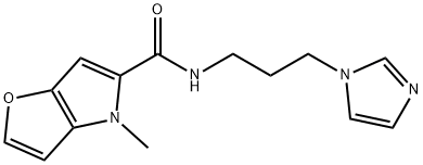 N-[3-(1H-imidazol-1-yl)propyl]-4-methyl-4H-furo[3,2-b]pyrrole-5-carboxamide Structure