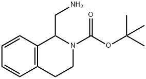 (R)-tert-butyl 1-(aminomethyl)-3,4-dihydroisoquinoline-2(1H)-carboxylate Structure