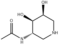 N-[(3S,4R,5S)-4,5-Dihydroxy-3-piperidinyl]acetamide Structure