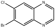 6-Bromo-7-chloroquinoxaline Structure