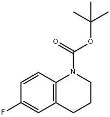 6-Fluoro-3,4-dihydro-2H-quinoline-1-carboxylic acid tert-butyl ester Structure