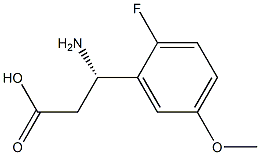 (3S)-3-AMINO-3-(2-FLUORO-5-METHOXYPHENYL)PROPANOIC ACID 구조식 이미지