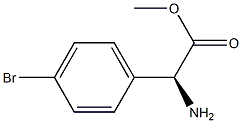 METHYL (2S)-2-AMINO-2-(4-BROMOPHENYL)ACETATE Structure