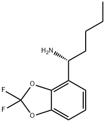 (R)-1-(2,2-DIFLUORO-BENZO[1,3]DIOXOL-4-YL)-PENTYLAMINE Structure