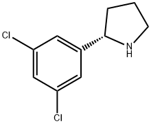 (2S)-2-(3,5-DICHLOROPHENYL)PYRROLIDINE Structure