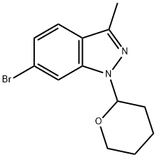 6-Bromo-3-Methyl-1-(Tetrahydro-2H-Pyran-2-Yl)-1H-Indazole Structure