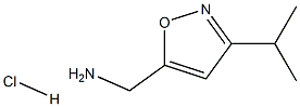 C-(3-Isopropyl-isoxazol-5-yl)-methylamine hydrochloride 구조식 이미지