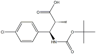 (2R, 3R)-3-(Boc-amino)-2-methyl-3-(4-chlorophenyl)propionic acid
		
	 Structure