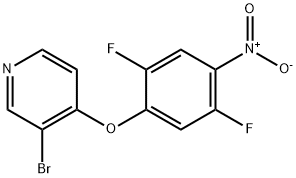 3-Bromo-4-(2,5-difluoro-4-nitrophenoxy)pyridine 구조식 이미지