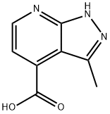 3-Methyl-1H-Pyrazolo[3,4-b]pyridine-4-carboxylic acid Structure
