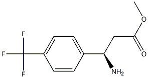 METHYL (3R)-3-AMINO-3-[4-(TRIFLUOROMETHYL)PHENYL]PROPANOATE Structure