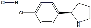 (2R)-2-(4-클로로페닐)피롤리딘HCL 구조식 이미지