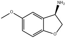 (3R)-5-METHOXY-2,3-DIHYDRO-1-BENZOFURAN-3-AMINE 구조식 이미지